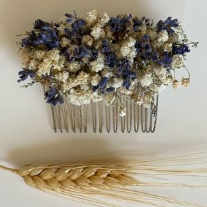 Provance lavender herb hair comb